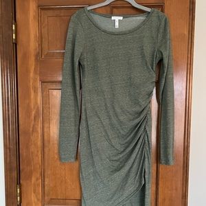 Leith Ruched Long Sleeved Dress